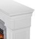 preview thumbnail 3 of 26, Real Flame Deland Electric Grand Fireplace in White 63"