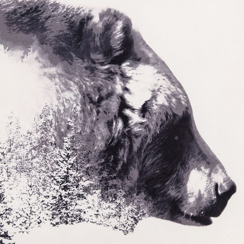Bear Forest Indoor and Outdoor Throw Pillow