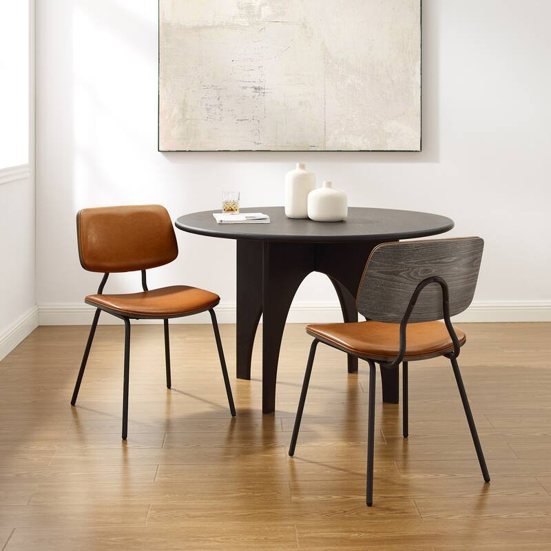 Art Leon Modern Bentwood Accent Chair (Set of 2)