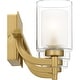 preview thumbnail 4 of 6, Kolt 3-Light Brushed Gold Bath Light
