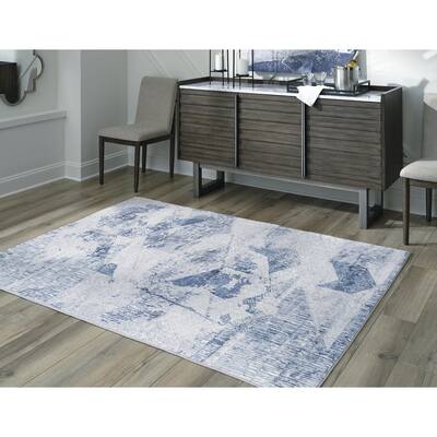 Signature Design by Ashley Haddam Blue Rug