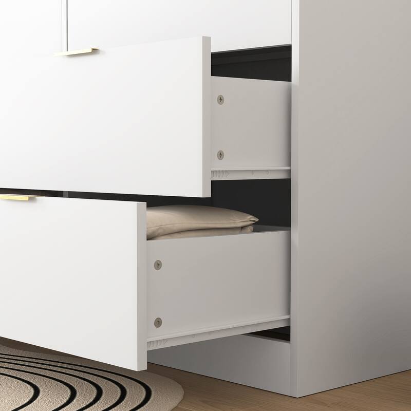 Simply Modern 6-Drawer Dresser, Chest Of Drawers- Large Storage Cabinet