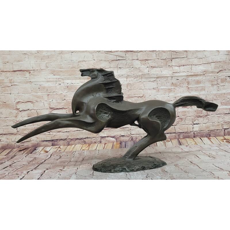Abstract Bronze Stallion – Modern Equine Sculpture For Contemporary Décor