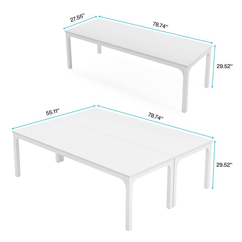 Large Conference Meeting Seminar Business Table for 6-8 Person (Set of 2) - 2PCS