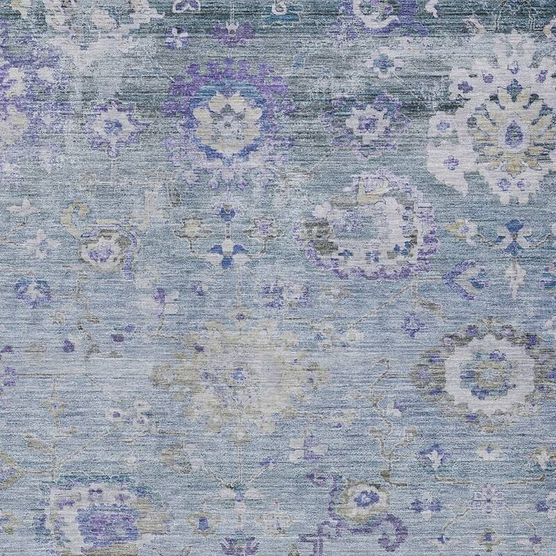 HomeRoots Floral Traditional Rectangle Outdoor Rug