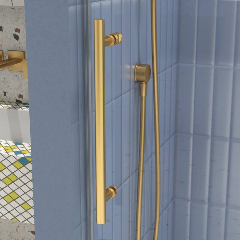 60"W x 74"H Double Sliding Glass Shower Door