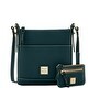 Dooney & Bourke Calf Letter Carrier with Small Coin Case (Introduced by Dooney & Bourke at $195 in Sep 2016) - black black
