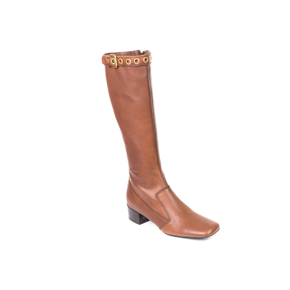 cognac tall boots women's shoes