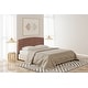preview thumbnail 23 of 32, Nusa Woven Banana Leaf Headboard Mahogany - King