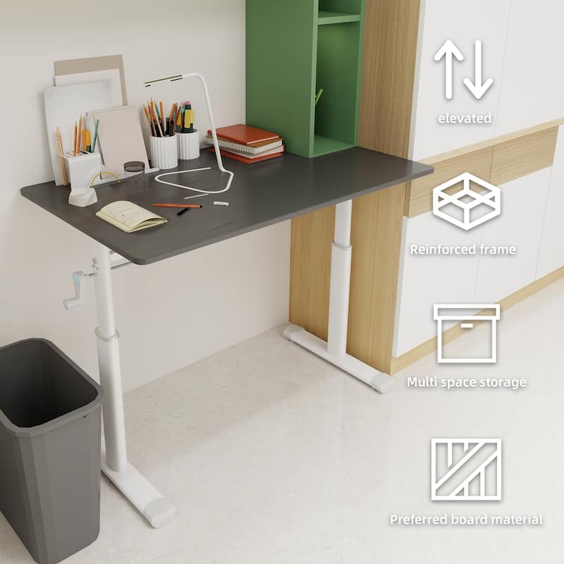 Adjustable compact design study desk suitable for children and adults