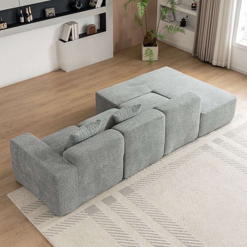116.5" Versatile 4-Seater Sectional Sofa