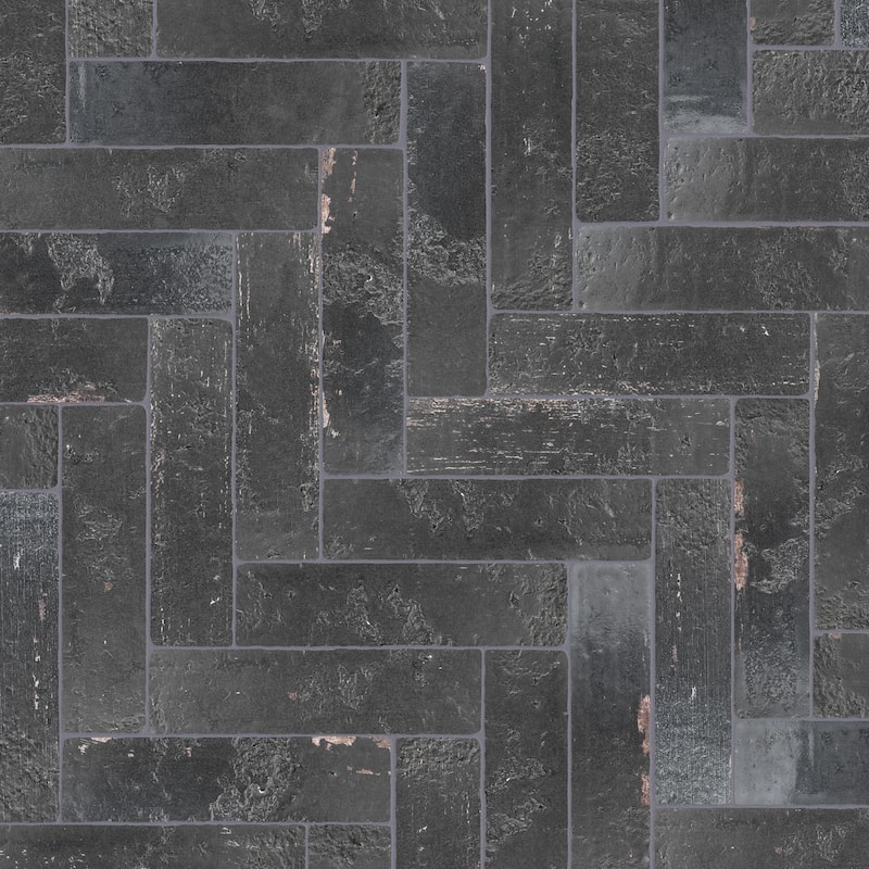 Merola Tile Sequoia Nero 2-1/2" x 9-7/8" Ceramic Wall Tile