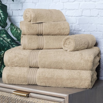 Superior Heritage Egyptian Cotton Absorbent 6-Piece Towel Set