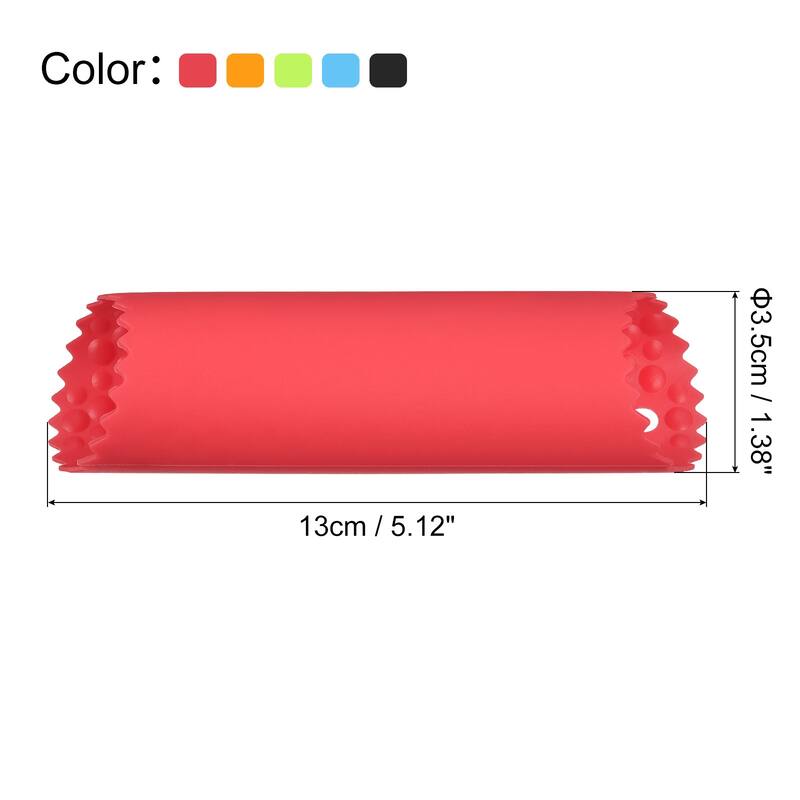 Silicone Garlic Peeler Tube Non Slip for Useful Kitchen Tool 5 Colors - Black/Blue/Green/Red/Orange - Black/Blue/Green/Red/Orange