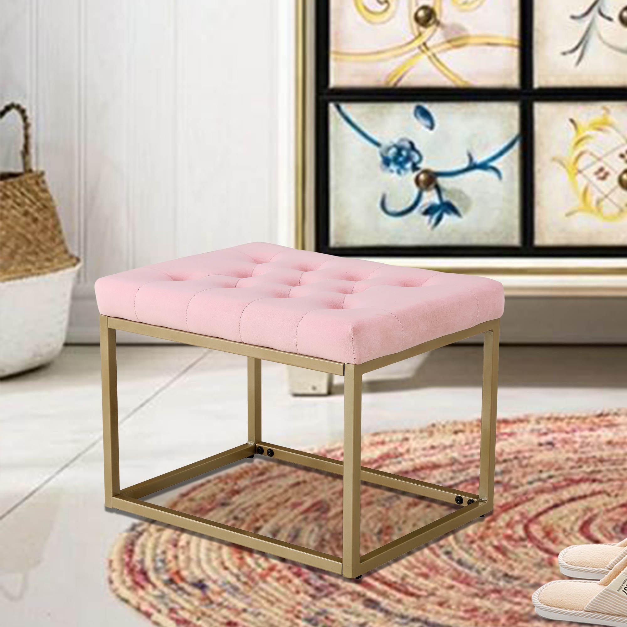 Vanity footstool discount