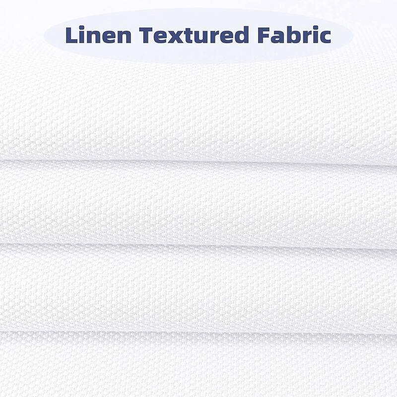 DriftAway Blackout Pinch Pleat Faux Linen Textured Solid Valance