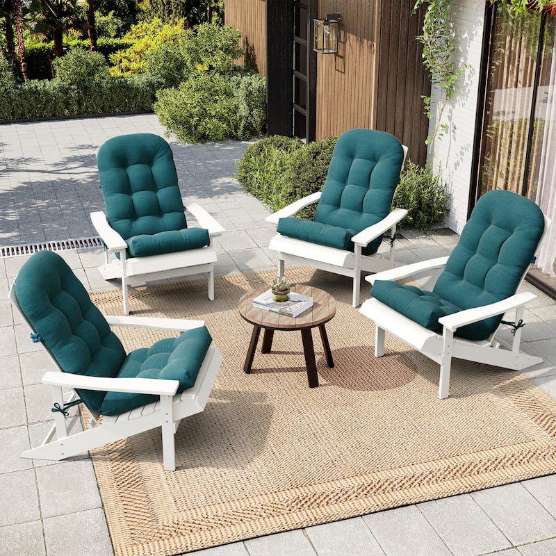 Outdoor Adirondack Chair Cushion Rocking Chair Cushions Thickened Patio Chair Pad with Sunbrella