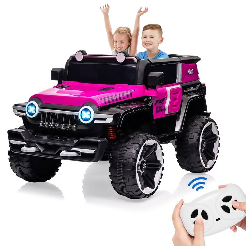 12V Kids Ride-On Truck, Battery Powered Electric Car with Remote Control