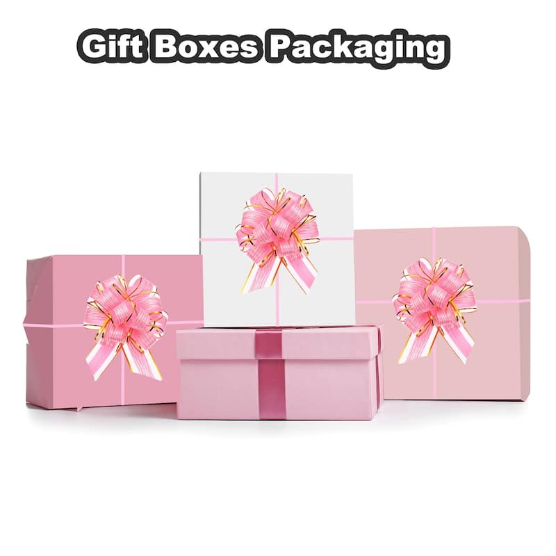 20pcs Pull Bows 6.3 Inch Wide Organza Ribbon Bow for Gift Wrapping