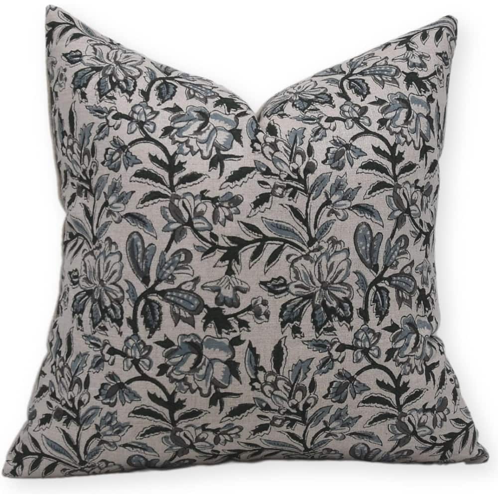 Fabdivine Linen Handmade Block print pillow Cover