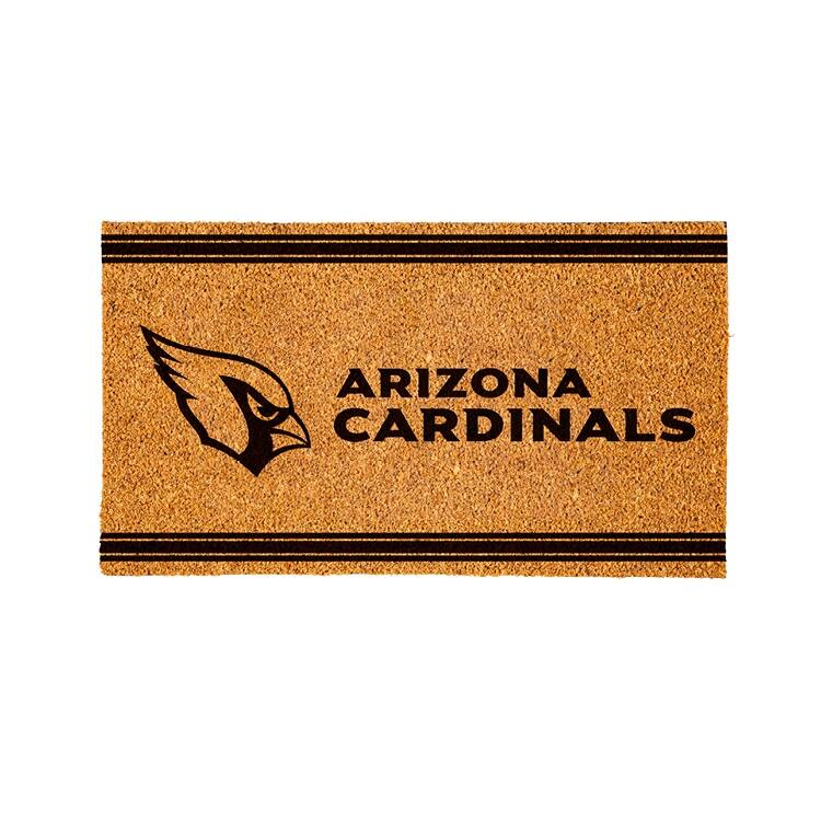 Arizona Cardinals PVC Door Mat - Black