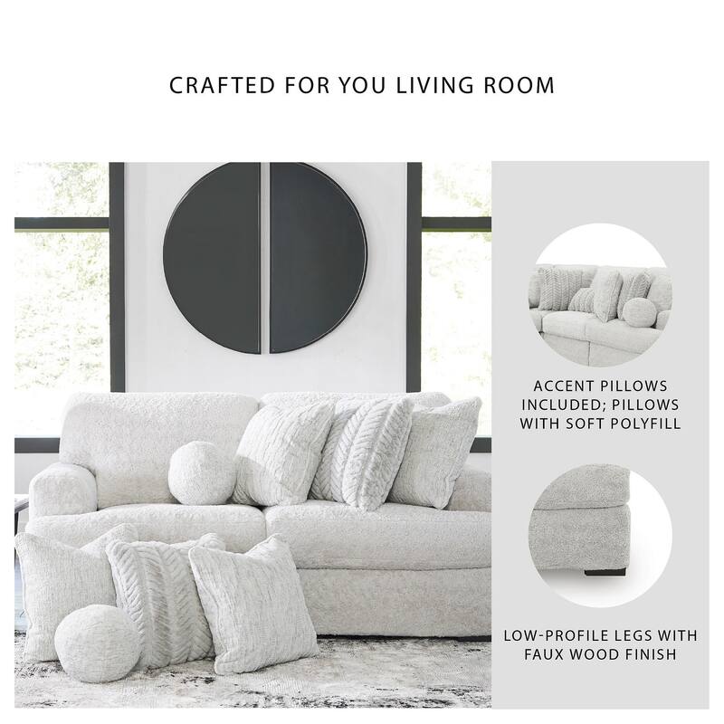 Signature Design by Ashley Snodoodle Gray 2-Piece Sectional - 82" W x 41" D x 40" H