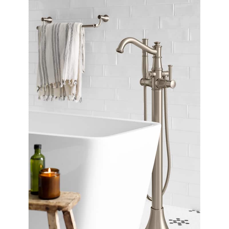 Moen Belfield Floor Mounted Tub Filler with Built-In Diverter -