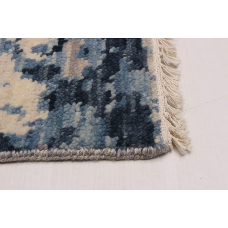 ECARPETGALLERY Hand-knotted Mystique Ivory Wool Rug - 9' 3" x 11' 9"