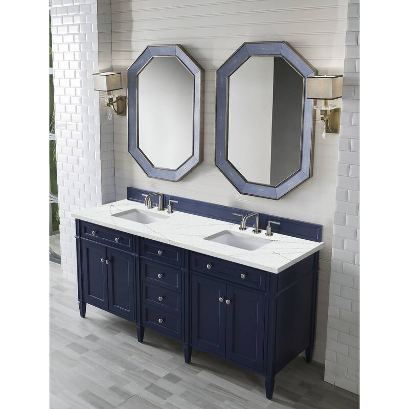 James Martin Vanities 650-V72-FENC Brittany 72" Free Standing Double
