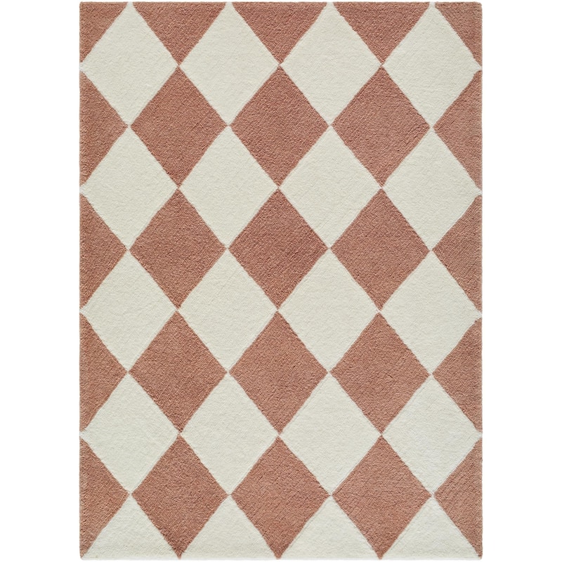 Livabliss Modern & Contemporary Wooly Geometric Washable Area Rug