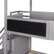 preview thumbnail 9 of 7, Twin Over Full House Bunk Bed with Storage Staircase and Blackboard
