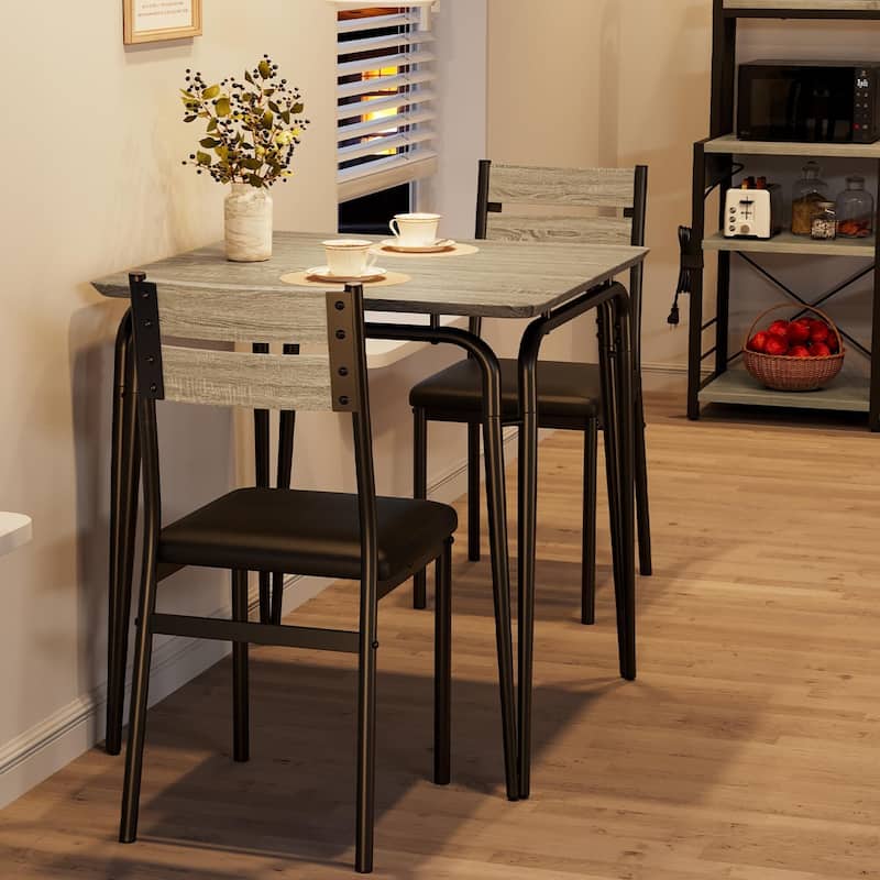 Dining Table for 2, Space Saving Square Dinette for Kitchen, Dining Room