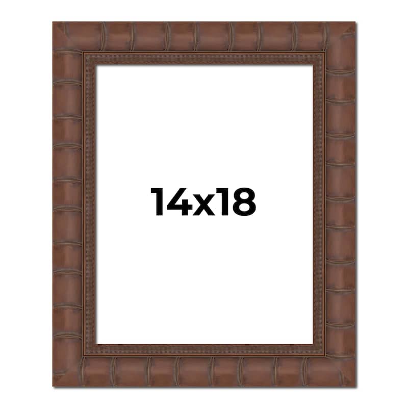 14x18 Frame Pewter Solid Wood Picture Frame Width 1.625 Inches | Interior Frame Depth 0.6875 Inches