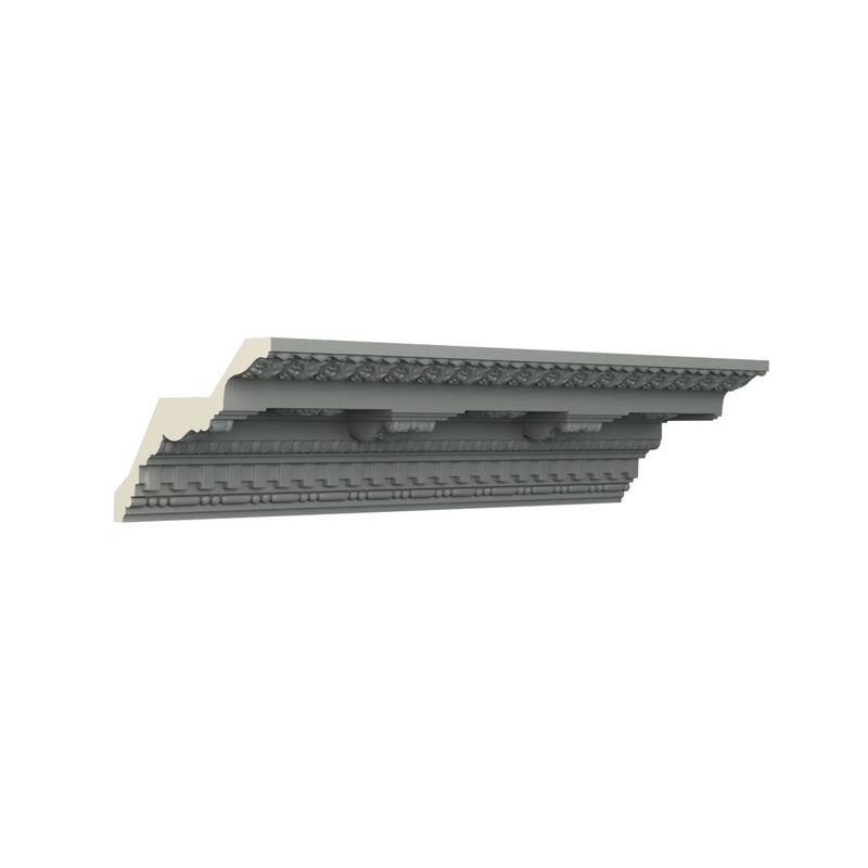 5"H x 6 3/4"P x 8 3/8"F x 96"L Leighton Crown Moulding - 1-Pack