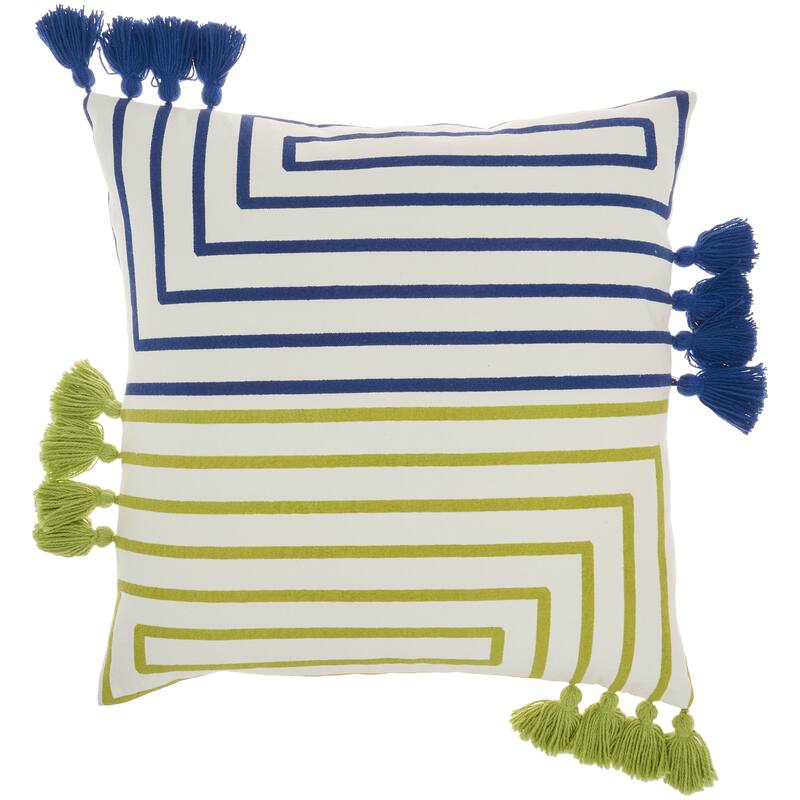 Mina Victory Geometric Lines Throw Pillow