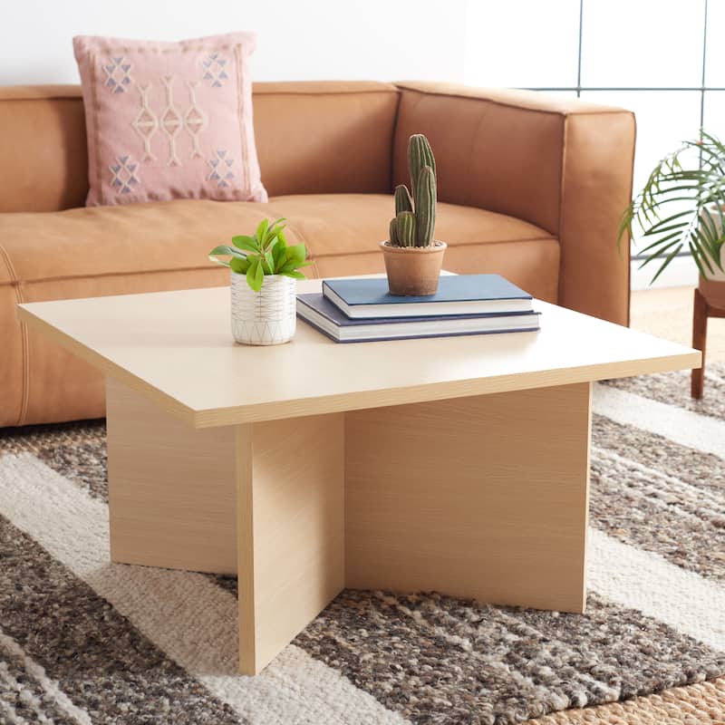 SAFAVIEH Cathen Modern Square Coffee Table - 32 in. W x 32 in. D x 16 in. H
