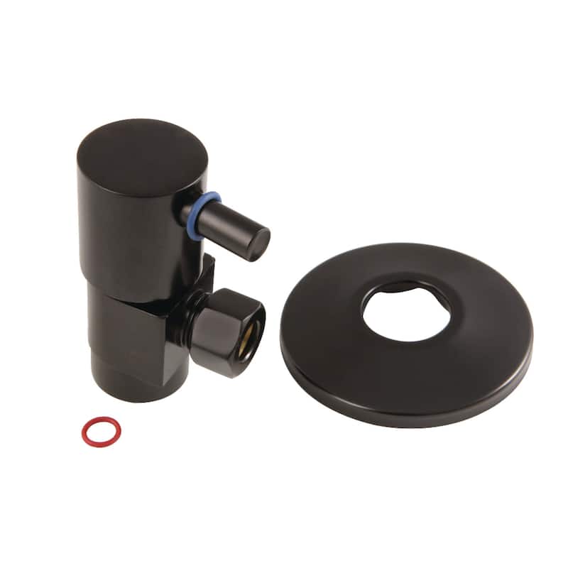 Kingston Brass Quarter Turn Water Supply Stop Valve with Ceramic Disc, - Oil Rubbed Bronze
