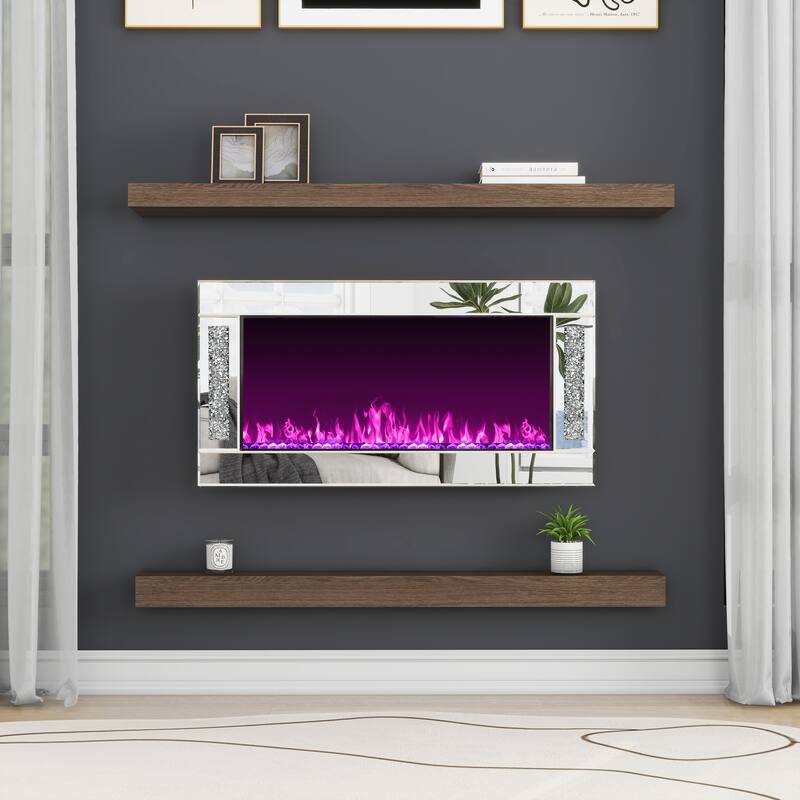 SHYFOY Modern Electric Fireplace - Black
