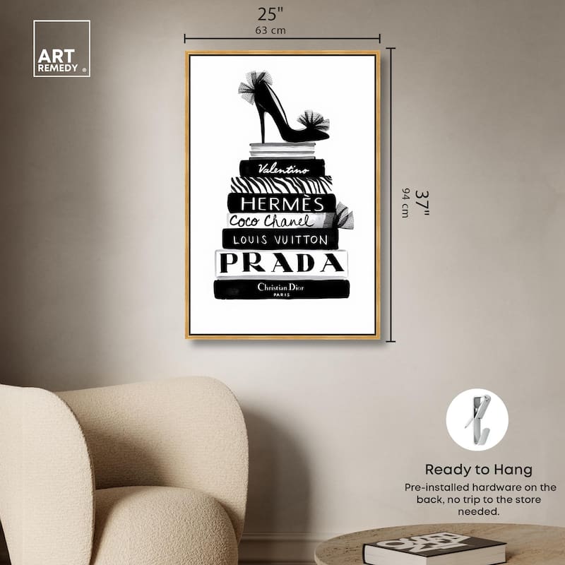 Library Luxe Canvas by Art Remedy
