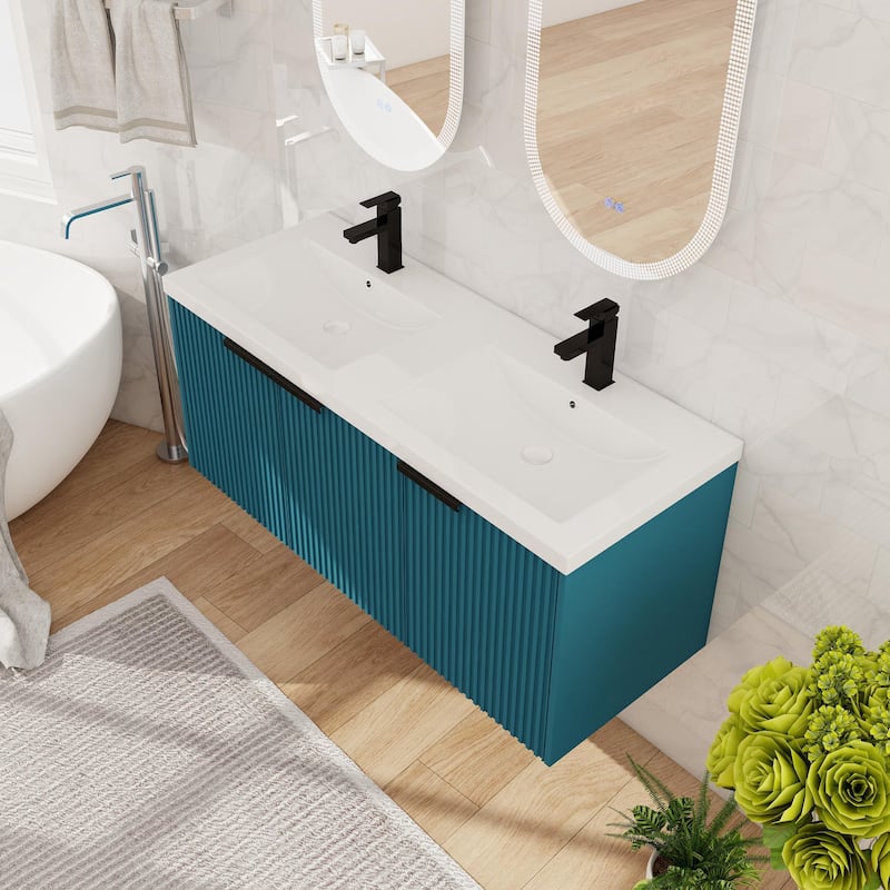 Beingnext 36"/48" Bathroom Vanity with Sink, Floating Bathroom Vanity with Soft Close Door