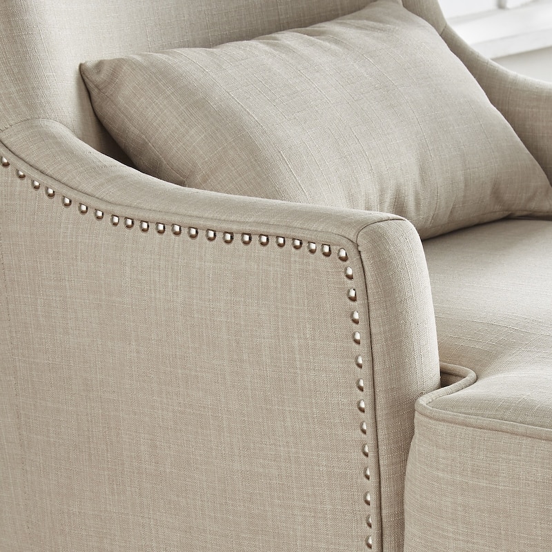 Capella Highback Wing Lounge Chair with Footstool by iNSPIRE Q Artisan