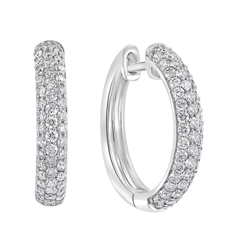 EFFY 14K White Gold Diamond Earrings