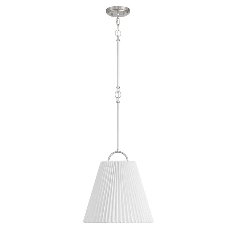 1-Light Pendant By Trade Winds - Brushed Nickel