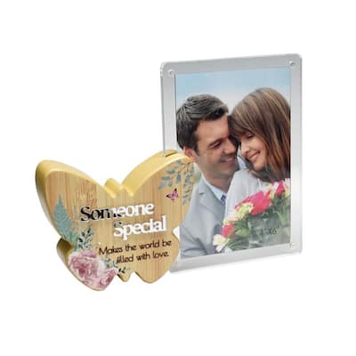 Butterfly With Text And Clear Photo Frame- Someone Special Photo Frame