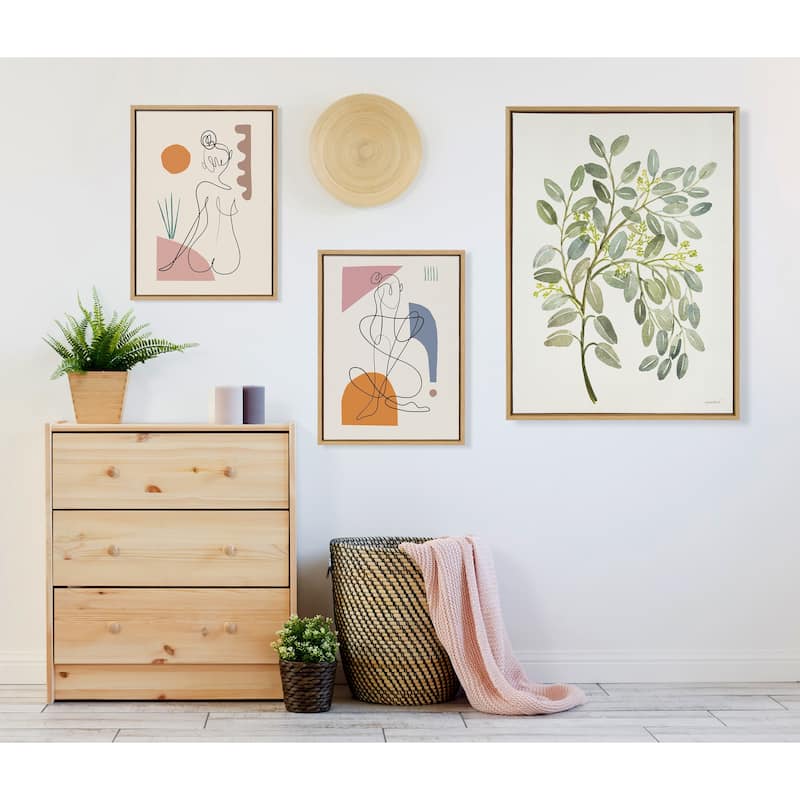 Kate and Laurel Sylvie Sunset Framed Canvas by Rachel Lee