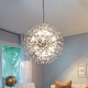 preview thumbnail 63 of 79, 8/9/12/16-Light Modern Linear Sputnik Firework Dandelion Crystal Chandelier 16-Lights - Chrome