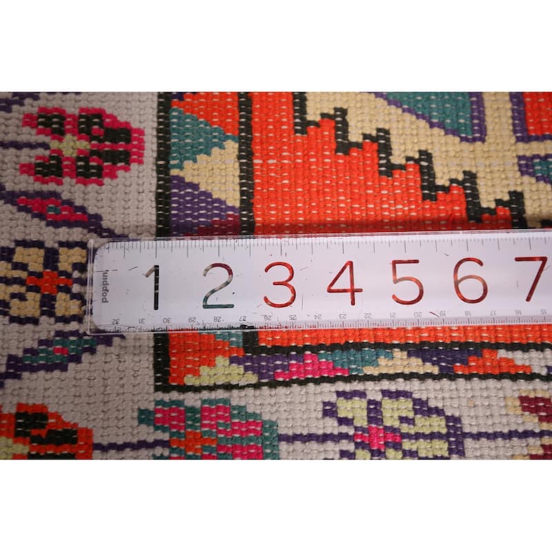 Anatolian Oriental Vintage Runner Rug Handmade Silk Carpet - 2'8"x 11'4"