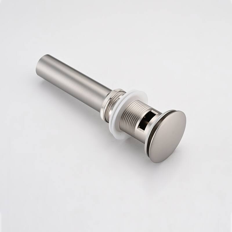 Stainless Steel Pop-Up Sink Drain with Silicone Gasket Easy Install Water Stopper for Bathroom Kitchen - 2.56" x 3.54"