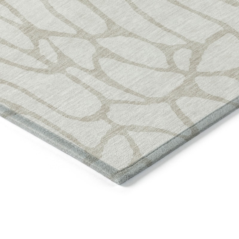 HomeRoots Geometric Transitional Rectangle Outdoor Rug