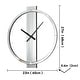 Glass Round Wall Clock 24 Inches - Bed Bath & Beyond - 37496486